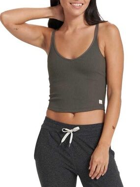 Vuori Rib Crop Tank Size Large